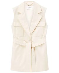 JOSEPH - Diafa Belted Gilet - Lyst