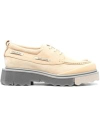 Off-White c/o Virgil Abloh - Off-white Sponge Suede Boat Shoes Beige/beige - Lyst