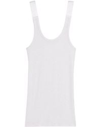 Helmut Lang - Ribbed Stretch Tank Top - Lyst