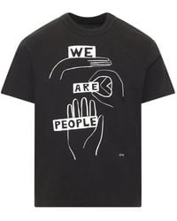 Sacai - X Geoff Mcfetridge Graphic-Print T-Shirt - Lyst