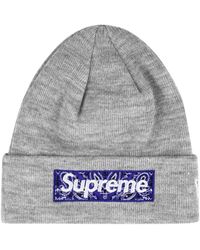 Supreme - X New Era Box Logo Knitted Beanie - Lyst