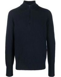 Drumohr - Zip-Front Knitted Jumper - Lyst