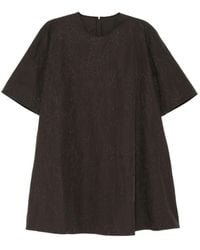 JNBY - Floral-Embroidered Round Neck Dress - Lyst