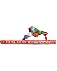 Dolce & Gabbana - Carretto-Print Flip-Flops - Lyst