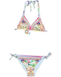 CAMILLA - Bikini mit Blumen-Print - Lyst