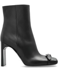 Balenciaga - Bel Air Buckle-Detail Ankle Boots - Lyst