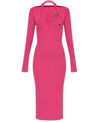 Versace Jeans Couture - Ribbed Bodycon Dress - Lyst