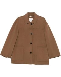 Max Mara - Button-Fastening Patch-Pocket Jacket - Lyst