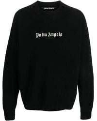 Palm Angels - Pullover mit Logo-Intarsie - Lyst