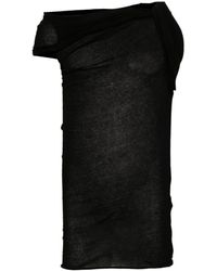 Rick Owens - One-Shoulder-Tanktop aus Baumwolle - Lyst