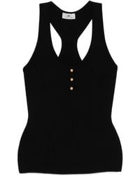 Elisabetta Franchi - Button-Up Tank Top - Lyst