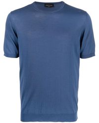 Roberto Collina - Short-sleeved Cotton T-shirt - Lyst
