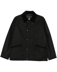 Barbour - Liddesdale Corduroy-Collar Waxed Jacket - Lyst