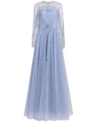 Jenny Packham - Oliver Beaded-Appliqué Maxi Dress - Lyst