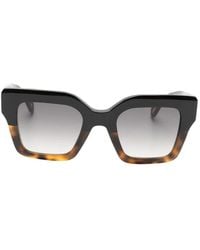 Zadig & Voltaire - Square-Frame Tortoiseshell-Effect Sunglasses - Lyst