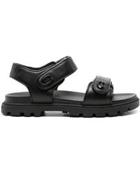 COACH - Brynn Leren Sandalen - Lyst