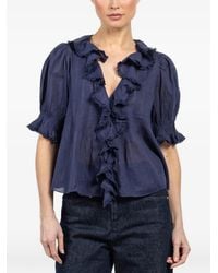 Doen - Top Henri Con Volantes - Lyst