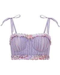 SANA OSMANI - Agor Sequin Tie Top - Lyst