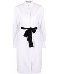 Karl Lagerfeld - X Amber Valletta Blousejurk Met Ceintuur - Lyst