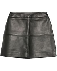 Eric Bompard - Leather Mini Skirt - Lyst