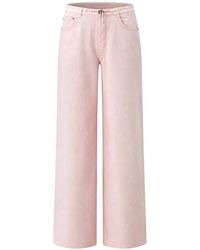 Still Here - Drawstring-Waist Wide-Leg Jeans - Lyst