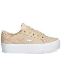 Lacoste - Baskets Plateforme À Plaque Logo - Lyst