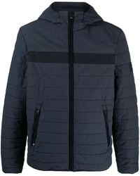 Tommy Hilfiger - Logo-Embroidered Padded Hooded Jacket - Lyst