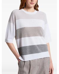 Peserico - Pull Rayé - Lyst