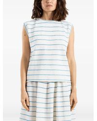 Bielo - Wavy-Stripe Knitted Top - Lyst