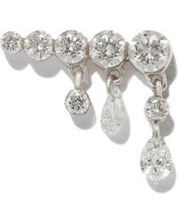 Maria Tash - 18Kt Invisible Set Diamond Crescendo Earring - Lyst
