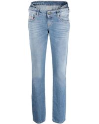 DIESEL - Straight-Leg Low-Rise Jeans - Lyst