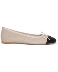 Via Roma 15 - Bow-Detail Ballet Flats - Lyst