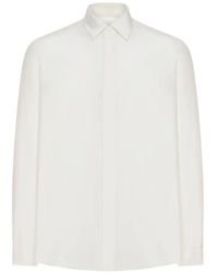 Lardini - Camisa De Seda Con Botones Ocultos - Lyst