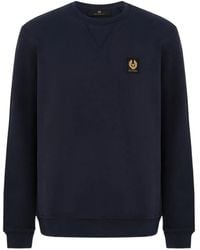 Belstaff - V-Stitch Logo-Patch Sweatshirt - Lyst