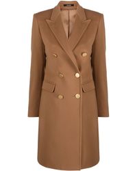 Tagliatore - Double-breasted Wool-blend Coat - Lyst