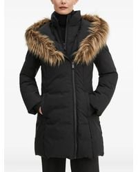Guess - エコファー フーデッドコート - Lyst