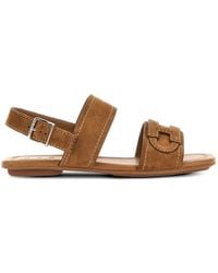 Hogan - H685 Sandalen Mit Logo-Applikation - Lyst