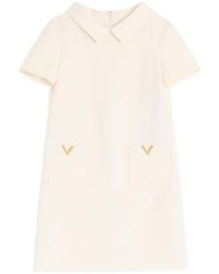Valentino Garavani - Crepe Couture Short Dress - Lyst