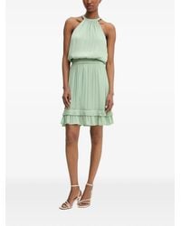 Morgan - Ruffled Halterneck Mini Dress - Lyst