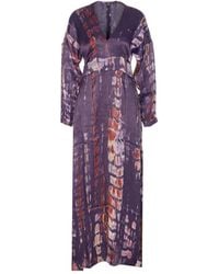 Yavi - Robe Imprimée Shellu À Col V - Lyst