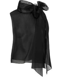 Lita Couture - Brise Bow-Detail Blouse - Lyst