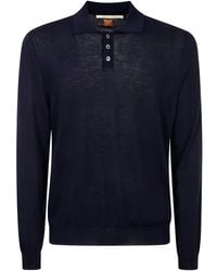 Alpha Industries - Long-sleeve Button Polo Shirt - Lyst
