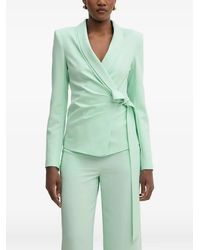 Patrizia Pepe - Wrap-Style Shawl-Collar Blazer - Lyst