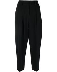 MICHAEL Michael Kors - High-waisted Cropped Trousers - Lyst