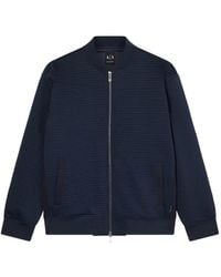 ARMANI EXCHANGE - Zip-Up Bomber Jacket - Lyst