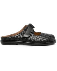 SERGIO MORETTI FIRENZE - Woven Buckle-Fastening Slippers - Lyst