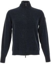 Rrd - Velvet Full Zip-Up Cardigan - Lyst