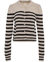 Ulla Johnson - Cardigan A Righe Con Maniche Lunghe - Lyst