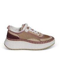 Chloé - Nama Lace-Up Sneakers - Lyst