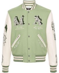 Amiri - White And Multiple Patches Bomber Jacket - Lyst